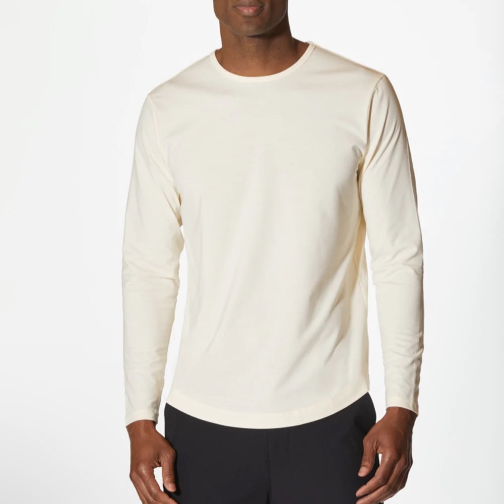 Cuts Clothing Crew Curve-Hem Medium Tan